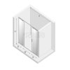 NEW TRENDY Drzwi prysznicowe przesuwne 160x200 SMART LIGHT GOLD EXK-4225
